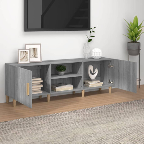 vidaXL Tv-meubel 150x30x50 cm bewerkt hout grijs sonoma eikenkleurig afbeelding3 - 1