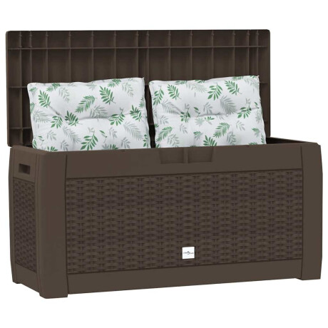 vidaXL Tuinbox 119x48x60 cm polypropeen bruin afbeelding3 - 1