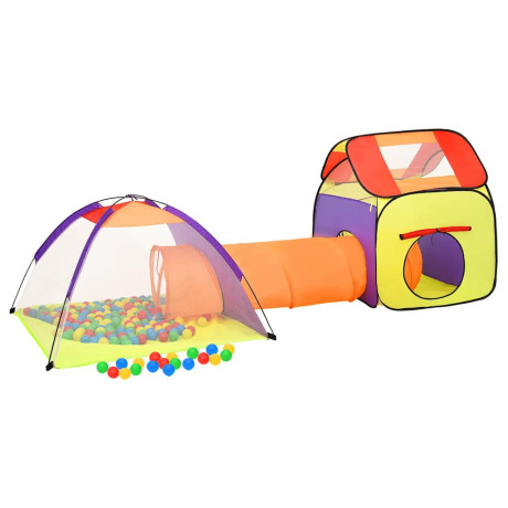 vidaXL Kinderspeeltent 338x123x111 cm meerkleurig afbeelding3 - 1