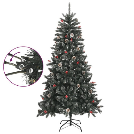 vidaXL Kunstkerstboom met standaard 180 cm PVC groen afbeelding3 - 1