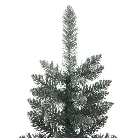 vidaXL Kunstkerstboom met standaard smal 210 cm PVC groen afbeelding3 - 1