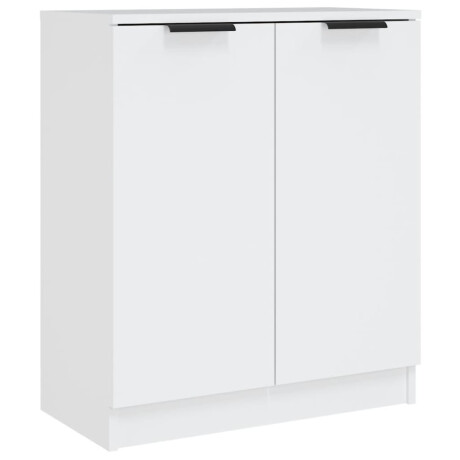 vidaXL Dressoirs 2 st 60x30x70 cm bewerkt hout wit afbeelding3 - 1