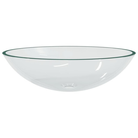 vidaXL Wasbak 50x37x14 cm glas transparant afbeelding3 - 1