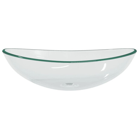 vidaXL Wasbak 54,5x35x15,5 cm gehard glas transparant afbeelding3 - 1