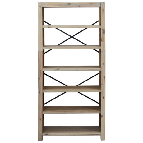 vidaXL Boekenkast met 6 schappen 80x30x170 cm massief acaciahout afbeelding3 - 1