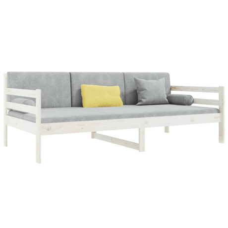 vidaXL Slaapbank zonder matras 80x200 cm massief grenenhout wit afbeelding3 - 1