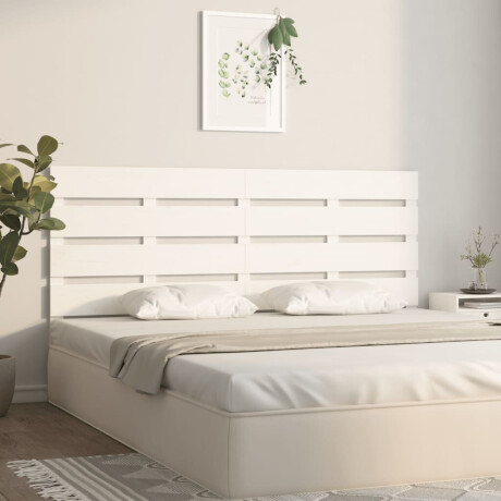 vidaXL Hoofdbord 140x3x80 cm massief grenenhout wit afbeelding3 - 1