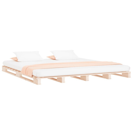 vidaXL Palletbed massief grenenhout 140x200 cm afbeelding3 - 1