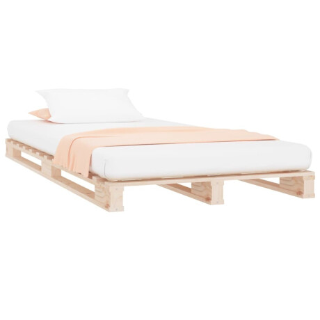 vidaXL Palletbed massief grenenhout 90x190 cm afbeelding3 - 1