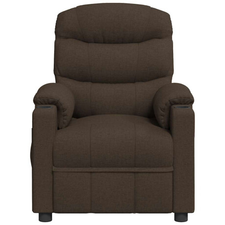 vidaXL Relaxfauteuil donkerbruine stof afbeelding3 - 1