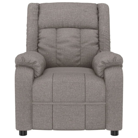 vidaXL Fauteuil verstelbaar stof taupe afbeelding3 - 1