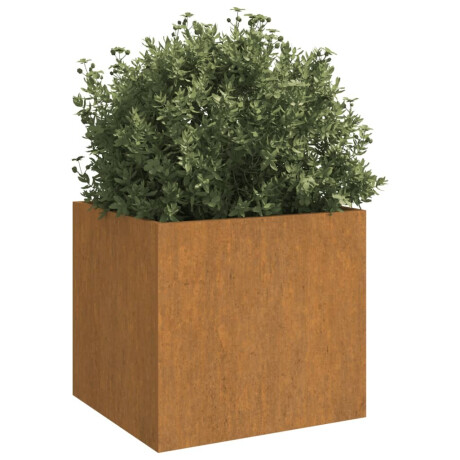 vidaXL Plantenbakken 2 st 32x30x29 cm cortenstaal afbeelding3 - 1