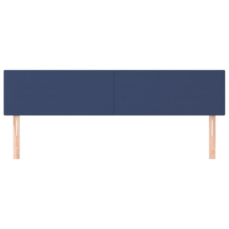 vidaXL Hoofdborden 2 st 80x5x78/88 cm stof blauw afbeelding3 - 1