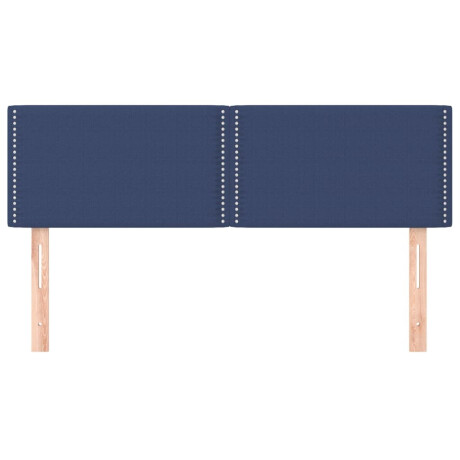 vidaXL Hoofdborden 2 st 72x5x78/88 cm stof blauw afbeelding3 - 1