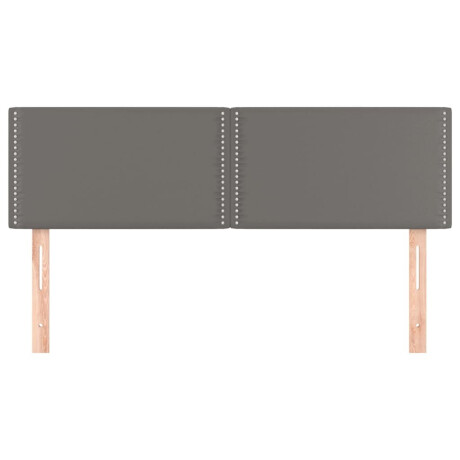 vidaXL Hoofdborden 2 st 72x5x78/88 cm kunstleer grijs afbeelding3 - 1