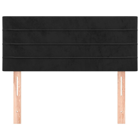 vidaXL Hoofdbord 90x5x78/88 cm fluweel zwart afbeelding3 - 1
