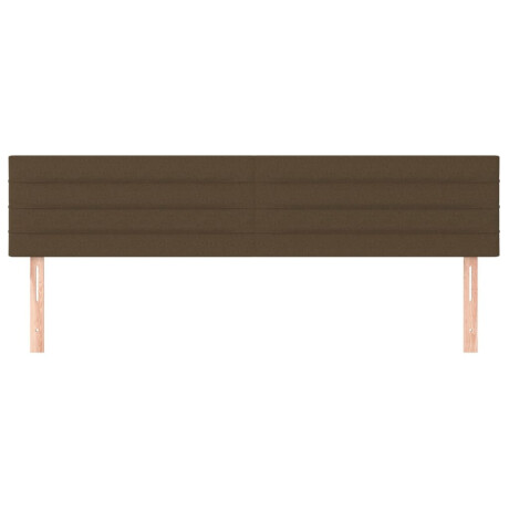 vidaXL Hoofdborden 180x5x78/88 cm stof donkerbruin afbeelding3 - 1
