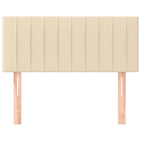vidaXL Hoofdbord 80x5x78/88 cm stof crèmekleurig afbeelding3 - 1