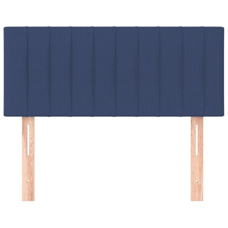 vidaXL Hoofdbord 100x5x78/88 cm stof blauw afbeelding3 - 1