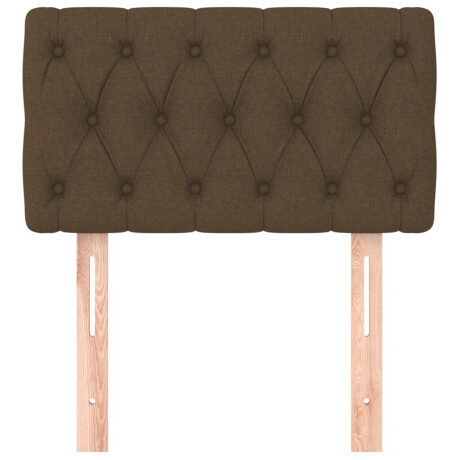 vidaXL Hoofdbord 80x7x78/88 cm stof donkerbruin afbeelding3 - 1