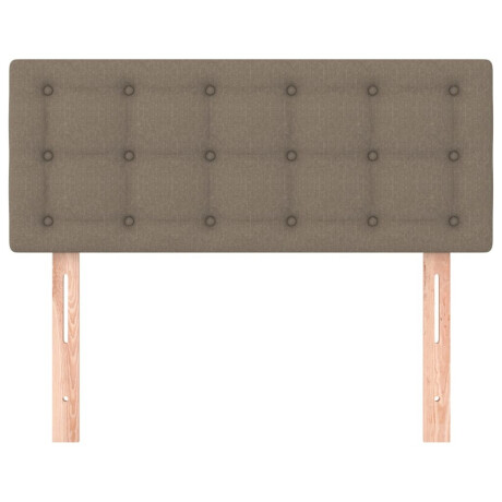 vidaXL Hoofdbord 90x5x78/88 cm stof taupe afbeelding3 - 1