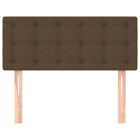vidaXL Hoofdbord 100x5x78/88 cm stof donkerbruin afbeelding3 - 1