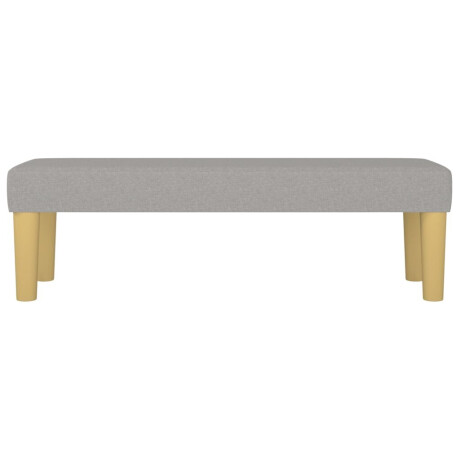 vidaXL Bankje 100x30x30 cm stof lichtgrijs afbeelding3 - 1