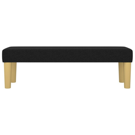 vidaXL Bankje 100x30x30 cm stof zwart afbeelding3 - 1