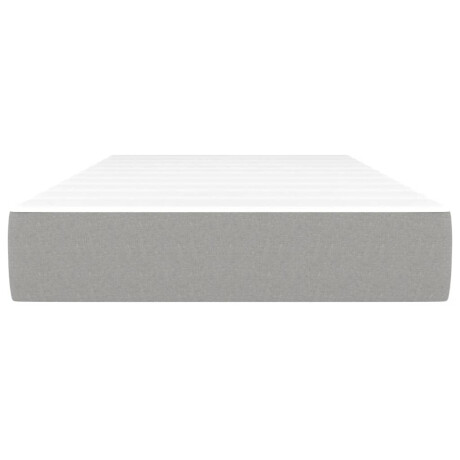 vidaXL Pocketveringmatras 80x200x20 cm stof lichtgrijs afbeelding3 - 1