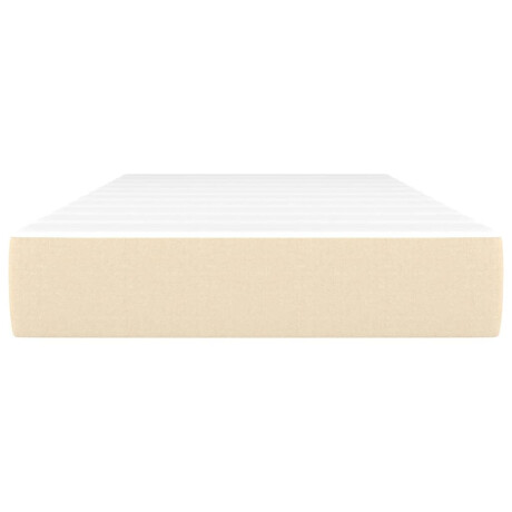 vidaXL Pocketveringmatras 80x200x20 cm stof crèmekleurig afbeelding3 - 1