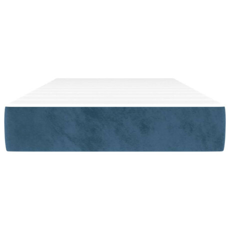 vidaXL Pocketveringmatras 80x200x20 cm fluweel donkerblauw afbeelding3 - 1