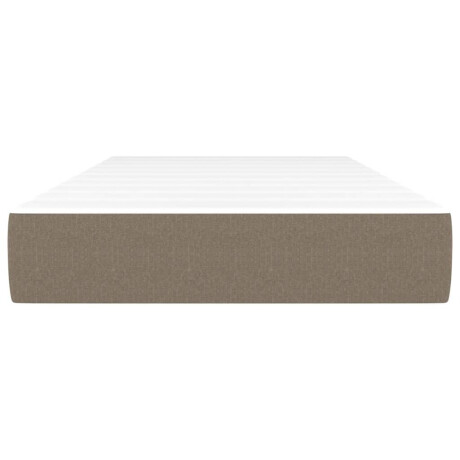 vidaXL Pocketveringmatras 90x190x20 cm stof taupe afbeelding3 - 1