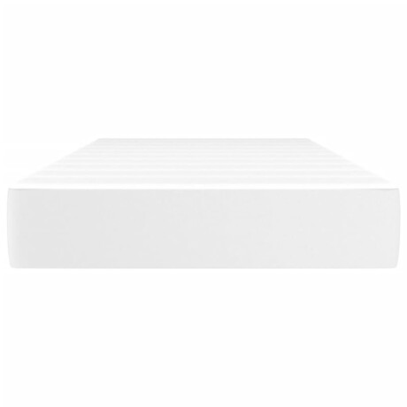 vidaXL Pocketveringmatras 90x190x20 cm kunstleer wit afbeelding3 - 1