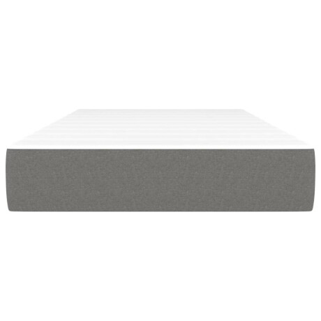 vidaXL Pocketveringmatras 100x200x20 cm stof donkergrijs afbeelding3 - 1