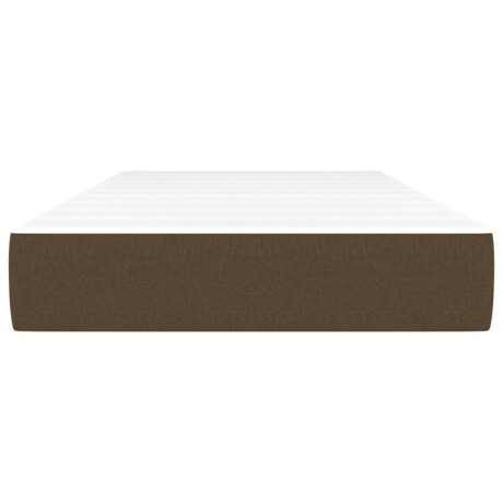 vidaXL Pocketveringmatras medium 100x200x20 cm stof donkerbruin afbeelding3 - 1