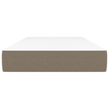 vidaXL Pocketveringmatras 100x200x20 cm stof taupe afbeelding3 - 1
