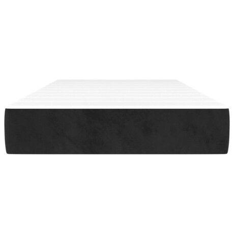 vidaXL Pocketveringmatras medium 100x200x20 cm fluweel zwart afbeelding3 - 1