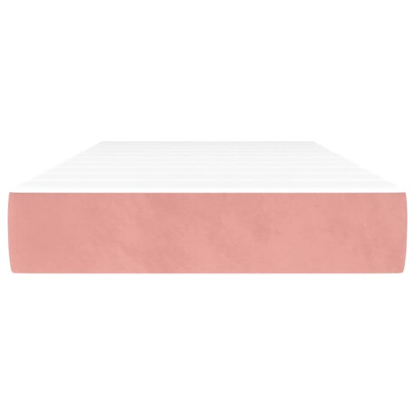 vidaXL Pocketveringmatras 100x200x20 cm fluweel roze afbeelding3 - 1