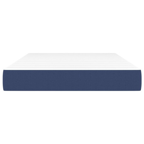 vidaXL Pocketveringmatras medium 120x200x20 cm stof blauw afbeelding3 - 1