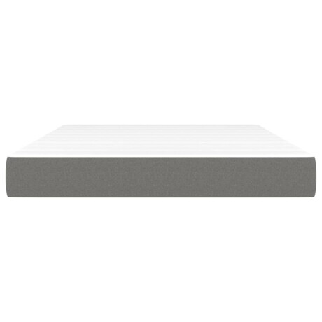 vidaXL Pocketveringmatras 140x190x20 cm stof donkergrijs afbeelding3 - 1