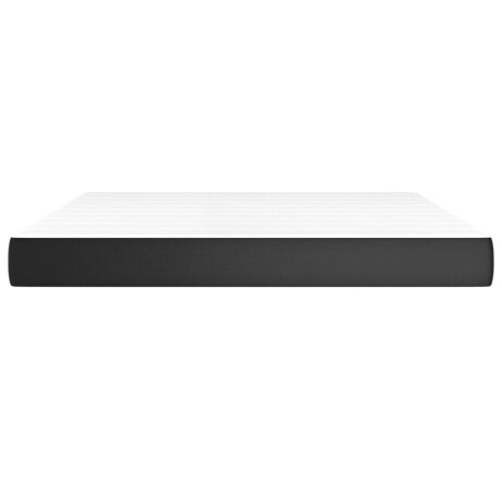 vidaXL Pocketveringmatras medium 180x200x20 cm kunstleer zwart afbeelding3 - 1