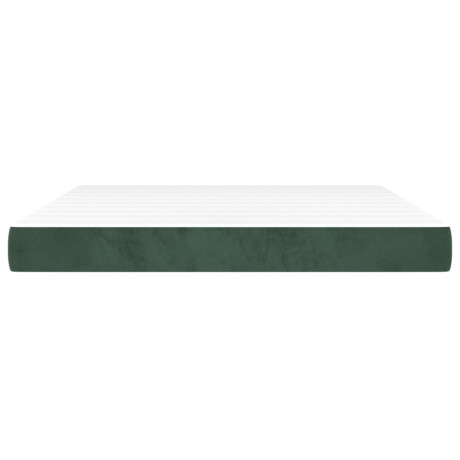 vidaXL Pocketveringmatras medium 180x200x20 cm fluweel donkergroen afbeelding3 - 1