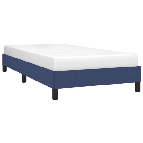 vidaXL Bedframe zonder matras 80x200 cm stof blauw afbeelding3 - 1