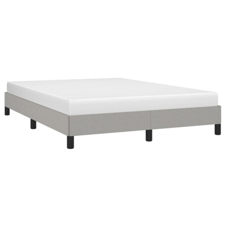 vidaXL Bedframe zonder matras stof lichtgrijs 140x190 cm afbeelding3 - 1