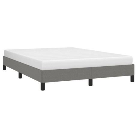 vidaXL Bedframe zonder matras stof donkergrijs 140x200 cm afbeelding3 - 1