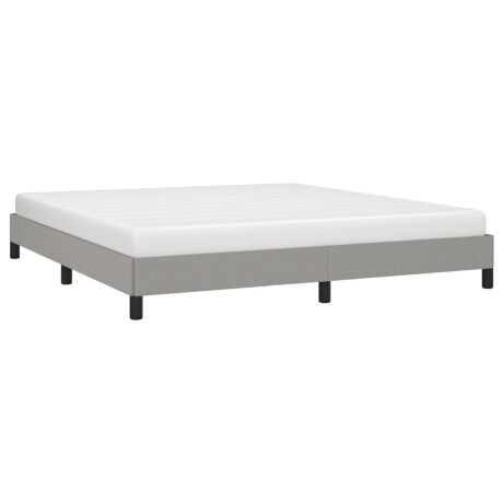 vidaXL Bedframe zonder matras stof lichtgrijs 160x200 cm afbeelding3 - 1