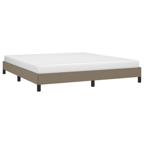 vidaXL Bedframe zonder matras stof taupe 160x200 cm afbeelding3 - 1