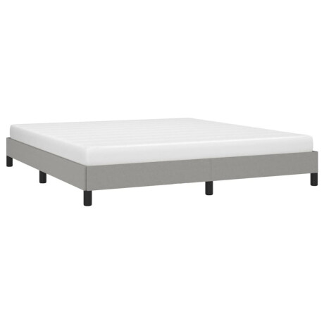 vidaXL Bedframe zonder matras stof lichtgrijs 180x200 cm afbeelding3 - 1