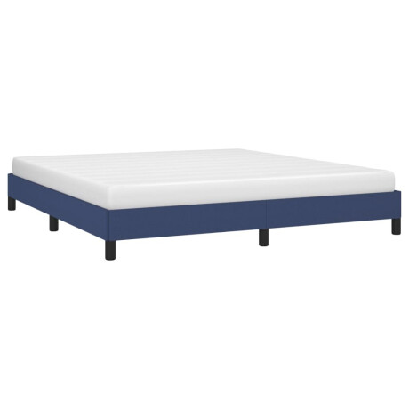 vidaXL Bedframe zonder matras stof blauw 180x200 cm afbeelding3 - 1