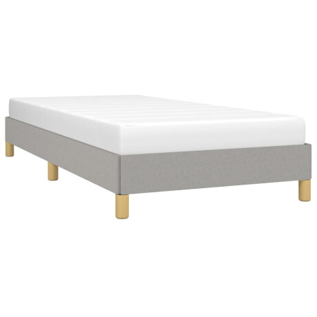 vidaXL Bedframe zonder matras 90x190 cm stof lichtgrijs afbeelding3 - 1
